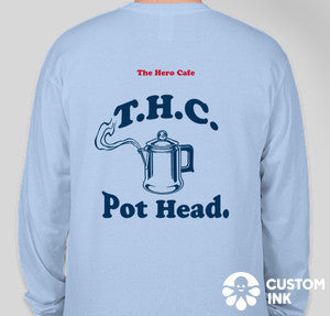 "Pot-Head" THC Long Sleeve - Blue