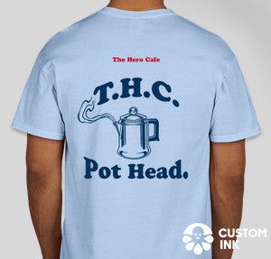 "Pot-Head" THC T-Shirt - Light Blue