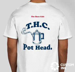 "Pot-Head" THC T-Shirt - White
